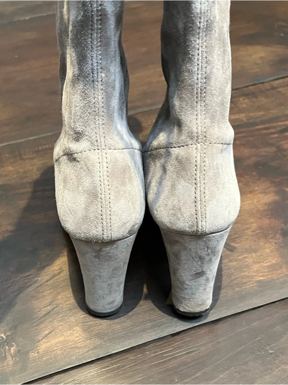 Stuart Weitzman Highland Over The Knee Taupe Suede Boots